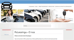 Desktop Screenshot of poleasingu.pl