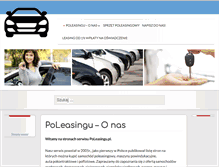 Tablet Screenshot of poleasingu.pl